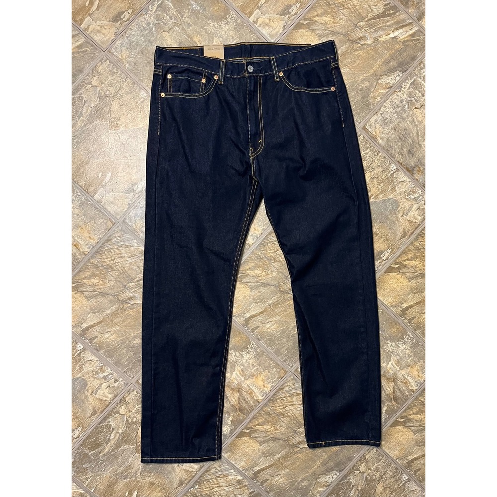 Levi's 505 Regular Fit Jeans Mens 36x30 Dark Indigo NWT Straight Leg